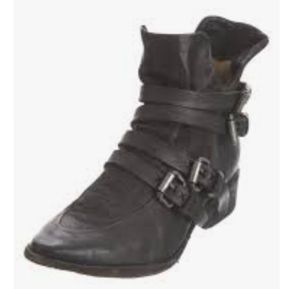 A.S. 98 Black Ankle Boots Size 37